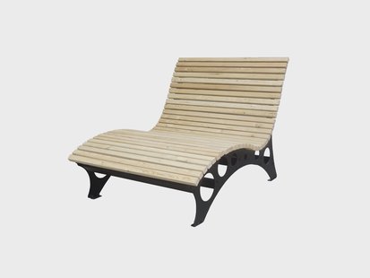 HOME DELUXE Golvenhouten ligstoel TAIGA (120 cm)