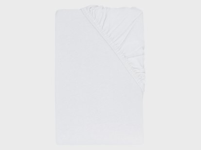 LUPILU Jersey hoeslaken, 90-100 x 200 cm (Wit)