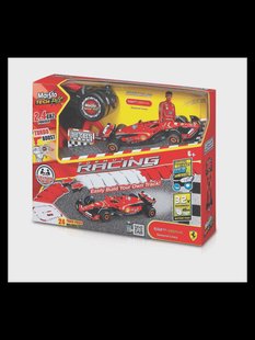 MAISTO TECH RC Formule Racing met racebaan, 1:41. (Ferrari SF-24 #16 Lecler)