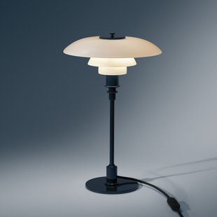 PH 3/2 tafellamp donkerblauw Ø 28 cm - Louis Poulsen - Woonkamer - Designer - Glas - Met lampenkap