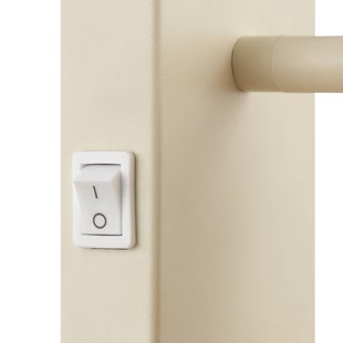 Brilliant Wandlamp Arlo, beige/houtkleurig, textiel, hoogte 21 cm, E27
