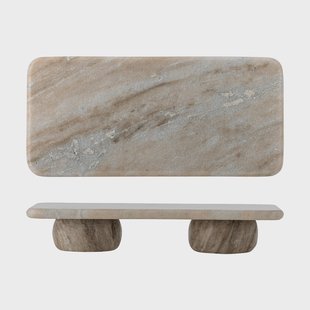 Bloomingville Fatin Pedestal sokkel Grijs, 38x18 cm