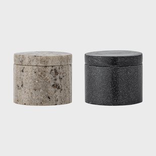 Bloomingville Avani zout- en peperstel Multi Marble, 2 delen