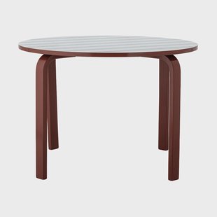 Bloomingville Liova tafel Blauw-wit, Ø65 cm