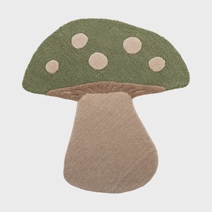 Bloomingville Mushroom vloerkleed Groen, wol