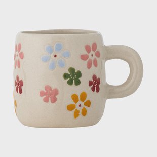 Bloomingville Millie kop 11 cl Wit, bloemen