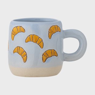Bloomingville Millie kop 11 cl Blauw, croissants