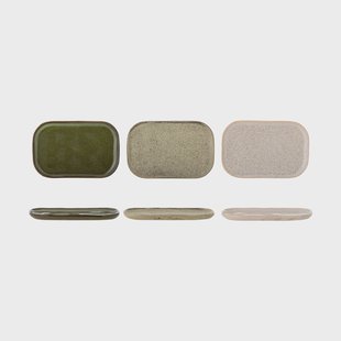 Bloomingville Addison dessertbord Green, 3-delig