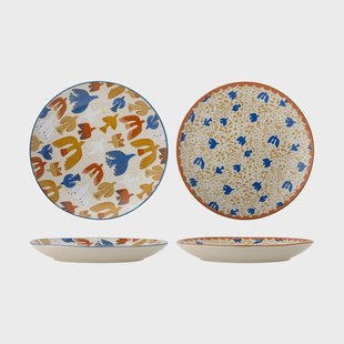 Bloomingville Anniversary bord Multi, Ø25 cm, 2-delig