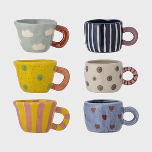 Bloomingville Nini mok Multi, 6-delig