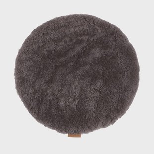 Shepherd of Sweden Jill stoelkussen gewatteerd Carbon (grijs), Ø36 cm