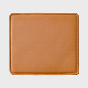 Audo Copenhagen Mauro zitkussen voor stoel Leer Madras Cognac