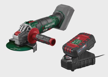 PARKSIDE Accu-haakse slijper 20 V, 125 mm, met accu 2 Ah en lader 2,4 A