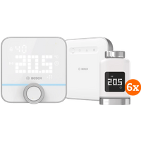 Bosch Slimme Radiatorknoppen 6-Pack + Slimme Kamerthermostaat + Smart Home Controller