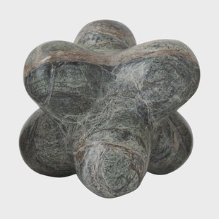 Tom Dixon Jack decoratieobject Forest green marble, 10x8,5 cm
