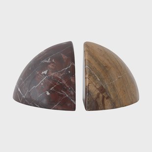 Tom Dixon Boulder boekensteun 2 delen 12,8x12,8 cm