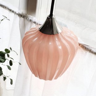 PR Home Hanglamp Amalfi, oranje, Ø 14 cm, glas, E14, stekker