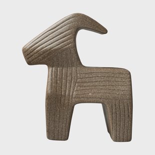 DBKD Bruse kerstbok Beige, groot 20 cm