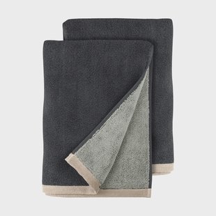 Mette Ditmer Soft gastendoek 40x55 cm 2-pack Grijs (grijs), 40x55 cm