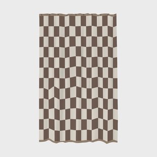 Mette Ditmer Retro douchegordijn 150x200 cm Bruin