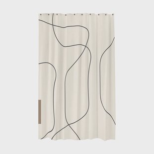 Mette Ditmer Shadow douchegordijn Wit, 150x200 cm
