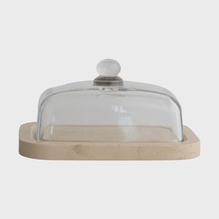 Mette Ditmer Marble botervloot Beige, 14x19,5x10,5 cm