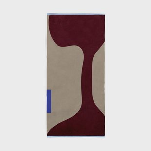 Mette Ditmer Figura vloerkleed Rood-Beige, 70x150 cm