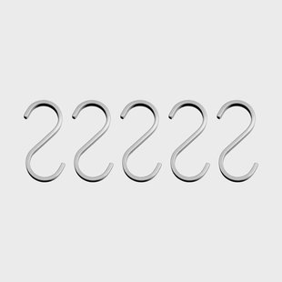 Mette Ditmer Hang-it haak 5-pack Zilverkleurig