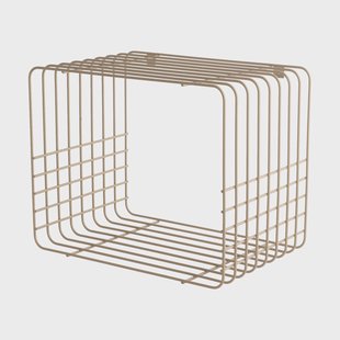 Mette Ditmer Wire wandplank Short, beige, 26x38x30,5 cm