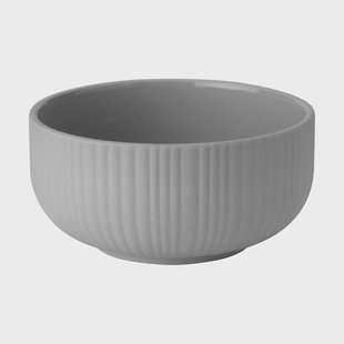 Knabstrup Keramik Verda schaal Light grey, Ø13 cm