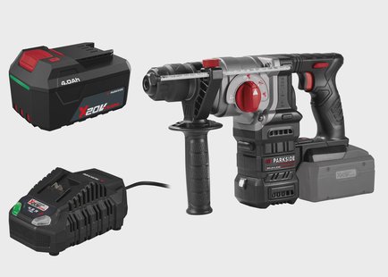 PARKSIDE Accu-boorhamer 20 V 3 J, met accu 4 Ah en snellader 4,5 A