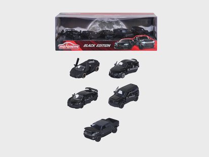 MAJORETTE Speelgoedauto 5-delige cadeauverpakking (Black Edition)