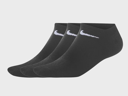 NIKE 3 Paar sportsokken, laag (Zwart, 39-42)