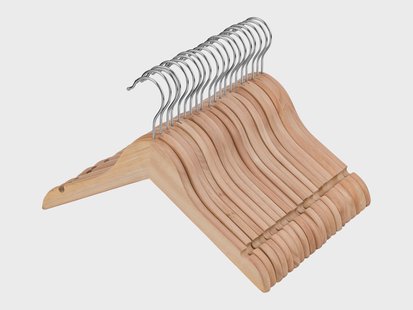 W5 Houten kinderkledinghangers