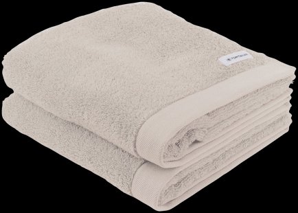 TOM TAILOR Set van 2 handdoeken, 50 x 100 cm (Beige)