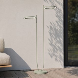 Sylvara LED buiten vloerlamp, 2-lamps, CCT, groen, IP44 Lucande - Designer - Metaal - Meerdere lampen