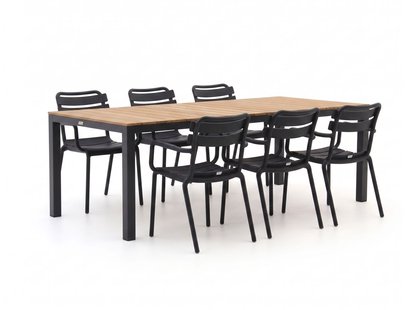 + 10% kassakorting | Forza Vico/Fidenza 220cm dining tuinset 7-delig stapalbaar - Laagste prijsgarantie!