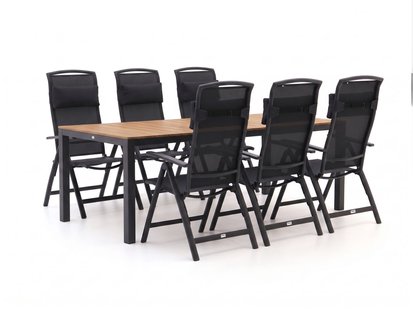 + 10% kassakorting | Forza Capri/Fidenza 220cm dining tuinset 7-delig verstelbaar - Laagste prijsgarantie!