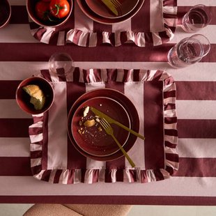 NOUS Living Tess placemat - stripe roze