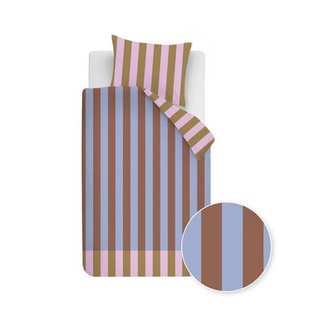 Beddinghouse Dutch Design katoen-satijnen grafische 1-persoons dekbedovertrek 140x220 cm - multi