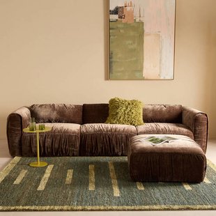 NOUS Living 3-zitsbank met hocker Kaia