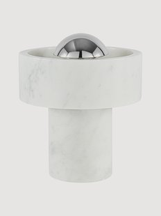 Draagbare LED tafellamp Stone Marble, dimbaar
