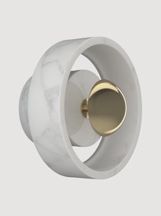 LED wandlamp Stone van marmer, dimbaar