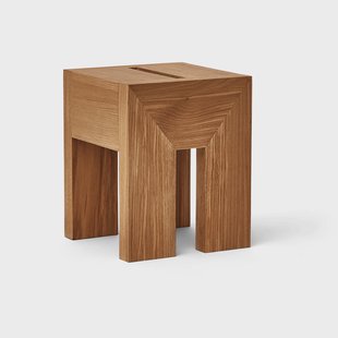 Form & Refine Monolith bijzettafel Eik, 29x29x36 cm