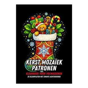 Kerst Mozaïek Patronen - Kleurboek voor Volwassenen