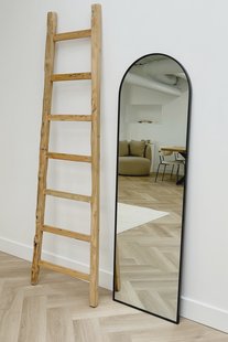 Boogspiegel 150x45 cm - Zwart