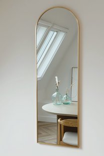 Boogspiegel 125x40 cm - Zacht Goud