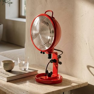 Aluminor tafellamp Jeep, rood, aluminium, glas, staal, E14