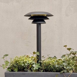 Dyberg Larsen DL25 zonne-energie grondspies lamp, zwart, 3000 K