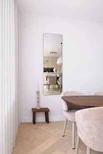 Rechthoekige spiegel met afgeronde hoek Frameless 150x45 cm